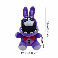 Penkios naktys pas Fredį Fnaf Mieli pliušiniai žaislai Žaidimo lėlė 18 CM Bonio meškinas Foksio animacinės lėlės Freddy žaislai vaikams Dovanos purple