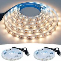 1 vnt. DC 5V USB LED juostelė 2835 Balta Šiltai balta LED juostelės šviestuvas TV foninis apšvietimo juosta Namų dekoravimo lempa 1m LED girlianda 1m blue
