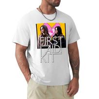 First Aid Kit Band Tshirt Plus Size Loose Fit Tshirt S white