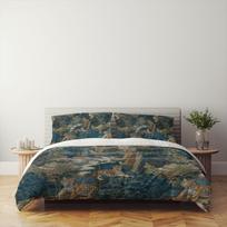 Chinoiserie Woodland Tigers Duvet Cover Set,Single Twin Double Full Queen King Quilt Cover AU Single 140*210cm/55x83in 3pcs white