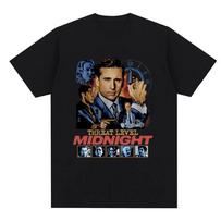 Threat Level Midnight Michael Scott Homage T-shirt size S-5XL Unisex T-Shirt L black
