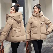 Women's Winter Slim Version Coat Hooded Thickened Warm Zip Section Tops Jacket 3XL
