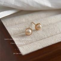 Versatile Light Luxury Mini Version Square Earrings 1 pair gray
