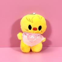 Kpop Stray Kids SKZOO Magijos Akademijos Pliušinis Raktų Pakabukas, Mielas Gyvūnėlio Pliušinis Lėliukas su Rožiniu Prijuostės Pakabuku, Animacinis Krepšio Pakabukas Raktų Pakabukas Dovana Stay 8 yellow