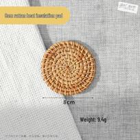 Wicker Heat-Resistant Anti-Slip Pot & Teapot Mat beige