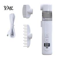 Pet Grooming Vacuum Electric Flea Comb, Brush with Suction, 3-in-1 Rechargeable Dog Cat Adjustable Tool 360 Degree Rotating Head, Deshedding Comb for balta