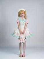 New Lolita Loli Dress Maid Clothing Soft Girl Cafe Two Dimensional Lolita Dress Maid Clothing XXL white