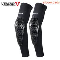VEMAR Updated Version Ice Sleeve New Knee and Elbow Pads Motorcycle Knee Brace Cycling Bike Motocross Elbow Riding Protector S black
