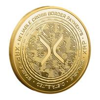 XRP Monetos Proginė Moneta Finansinių Inovacijų Simbolis XRP Ethereum Monetos Pabrėžiant Pirmaujančias Skaitmenines Monetas Dovana 1pc auksinė