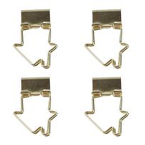 15Pcs Binder Clips Paper Clamps Metal Boxed Long Tail Office File Storage Dovetail Clip Gold Cat brown