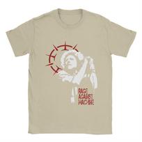 Juokingi Rage Against The Machine Marškinėliai Vyrams Apvalia Kaklo Dalimi 100% Medvilnės T-shirt Trumpomis Rankovėmis Marškinėlis Didelio Dydžio Drabužiai S white