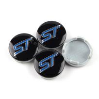 4PCS 54mm ST Line Car Wheel Center Hub Caps Rim Cover For Ford Focus Mondeo Mustang Fiesta Kuga MK2 Everest Escape Accessories CVW1 mėlyna