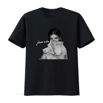 Jhene Hiphop Rnb Rapper Aiko T Shirt Cotton Streetwear R Vintage Washed Fashion Designer Clothes Stretched 4XL gray