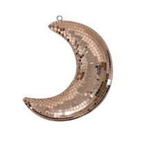 Hanging Moon Disco Ball Pendant Retro Reflective Party Decoration For Home Table Centerpiece For Teens Women Halloween Gift black