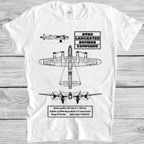 Avro Lancaster T Shirt Bomber Plane Men Women Cool Gift Tee M390 XXXL white