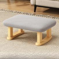 Rounded Edges Shoe Changing Bench Burr-Free Edges Foot Rest Multi-Purpose Stool  Household Use pilka