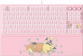 Razer Ornata V3 Tenkeyless | Gaming keyboard | Wired | US | Razer Mecha-Membrane Switches | Wrist Rest | Pikachu Eevee Edition