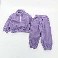 Vaikų džemperio komplektas 3-8 m. Rudens/Žiemos Fleece pamušalu Sportinis laisvalaikio komplektas Berniukų/Mergaičių džemperiai Vaikų gobtuvai 120cm gray