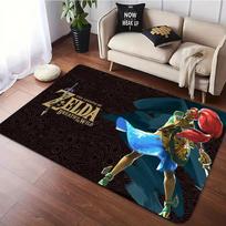 Žaismingas nuotykių žaidimo kilimas Z-Zelda kilimas Svetainės sofos dekoras Kilimai Vyro olos kilimas Miegamojo kilimas Žaidimų kambario kėdė Grindų kilimėlis Prieškambario 50X80CM gray