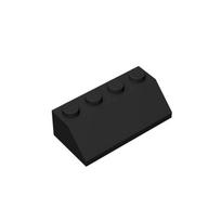 50 VNT. STOGO DĖLĖ 2X4/45° Suderinama 3037 Plytos, Šlaitai Savaime Užsirakinančios Plytos Statybiniai Blokeliai Žaislai Priedai 50 pcs juoda