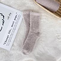 Nepadengiančios pūkais Unisex koralinio vilnos kojinės - 30 saldainių spalvų, vienspalvės miego ir šlepečių stiliaus Size 39-44 gray