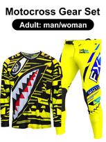 motokroso įrangos komplektas Enduro cross Džersis Kelnės Rinkiniai Lenktynininko įrangos komplektas Visureigių Vyriški Rinkiniai Moteriški kalnų Downhill Motociklo MX M-32