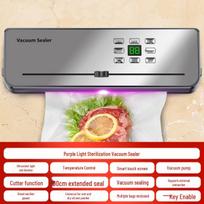 Cross-Border Vacuum Sealer for Kitchen & Commercial Use Machine Only [No Textured Bags] gray