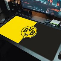 Dortmund Mouse Pad Large Gaming Table Cushion Non-slip Laptop Tablet Big Mousepad XXL Mat Mini PC Playmat With Lock edge_XIA 30cmx60cm(11.8x23.6inch) gray