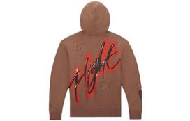Travis Scott X JORDAN Flight Grafinis džemperis su gobtuvu DO4093-256 XL brown