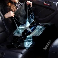 Custom Name Fast & Furious Theme Printed Blanket - Perfect for Couch, Bed, Travel & Outdoor Use | Machine Washable, Cozy & Durable. 150cmx180cm black