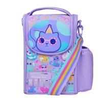 Smiggle Violetinis Gabby lėlių namelio kuprinė ikimokyklinukams, vaikams, mokiniams, mergaitėms, dovana meal bag (28*16cm)