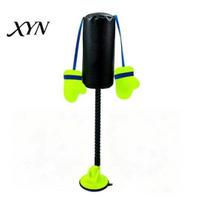 Cat Hunting Instinct Toy Punching Bag Toy, Interactive with Dangling Boxing Gloves, Small for Desktop Strong Suction Cup Base, Wobble Kittens