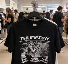 Thursday band THE KIDS ARE STILL SCREAMING black Tshirt Unisex T-Shirt L black