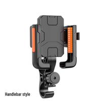 Shock-Absorbing Rearview Mirror Phone Holder for Motorcycles and Bicycles gray