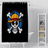 Dušo Anime L-Luffy Užuolaida Vandeniui atspari Poliesterio Audinys Dažyta Spalvinga Vonios Užuolaida Namų Vonios Kambario Dekoras Užuolaida Su Kabliukais YL90x180cm