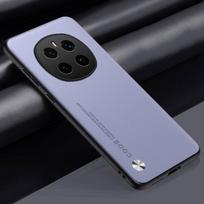 Luxury PU Leather Case For Honor Magic 7 Pro Back Cover Silicone Shockproof Full Protection Phone Case For Honor Magic7 Pro 7Pro Honor Magic 7 Pro šviesiai violetinė spalva