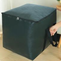 Cube Storage Bag Laminated Material Heavy Duty Zippered Top Waterproof Tote 50-50-50cm tamsiai žalia spalva