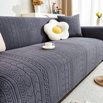 Cream Style Sofa Cover All-Inclusive Universal Cover New Four Seasons Universal Anti-Scratching Elastic Thickening Sofa Cover 235-300cm