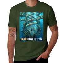 Subnautica Plakatas Marškinėliai vasarinis viršus dideli dydžiai greitai džiūstantys vyriški marškinėliai su grafika hip hopas S blue