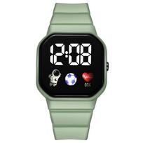 NEW LED Digital Watch For Kids Boys Girls Football Sports Watches Silicone Digital Watch Casual Childrens Electronic Wristwatch black