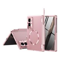 For Samsung Z Fold 8 Wide Hinge Protection Shockproof for Magsafe Slim Cover Magnetic Electrop Latedshell-film Integrated Case Galaxy Z Fold 8 Wide rožinė