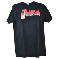 USA Powerlifting Weight Gym Black Short Sleeve Crew Neck T Tee s Unisex shirt Cotton Oversize Large Size S black