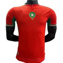 Morocco Home Player Version World Cup Jersey - Hot Selling Football Uniform L