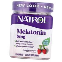 Chewable Melatonin, Melatonin 5 Gummies, Natrol  (72358037) 90tab Strawberry
