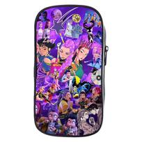KPOP Mergaičių Animacinis Pieštukų Dėklas Pradinės Mokyklos Pieštukų Dėklas Raštinės Reikmenų Krepšys Vaikiškas Pieštukų Dėklas Anime Spauda One Size purple