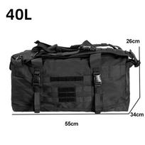 106L 40L Luggage Duffel Bag Camping Backpack Tactical Large Bag Men's Hiking  Mountaineering Trip Utility Gym Weekend Travel Bag black