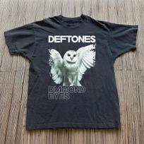 Vintažiniai Deftones Diamond Eyes Albumo Pelėdos Unisex Juodi Medvilniniai Marškinėliai S-5XL XXL gray