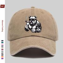 1pc Bulldog Print Trucker Cap Suitable for Dating, Outdoor Sports, Beach Vacations & Parties - Adjustable Buckle Strap, Lightwei One Size gray