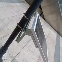 Fotovoltinės panelės tvirtinimo laikiklis Lengvas montavimas Reguliuojamas laikiklis Oras 200MM Type a black