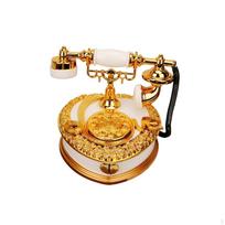Retro Telephone Music Box Rotary Phone Elaborately Decorated Piece Black balta
